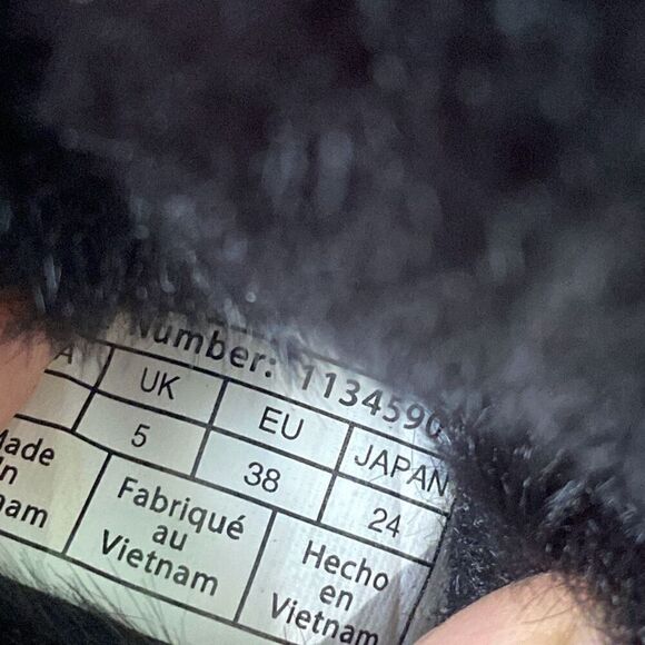 Koolaburra by UGG Women's Faux Fur Shearling Slingback Sandals Black Size 7 - Picture 6 of 6